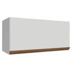 Armário Aéreo de Cozinha com 1 Porta Basculante 120 cm Branco Pieta Madesa
