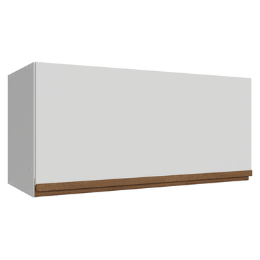 Armário Aéreo de Cozinha com 1 Porta Basculante 70 cm Branco Pieta Madesa