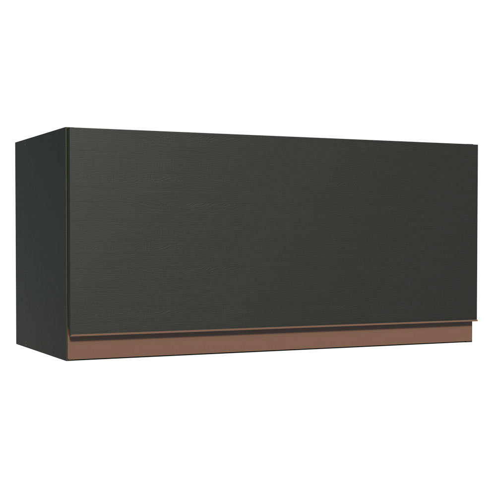 Armário Aéreo Madesa Reims 70 cm 1 Porta Preto