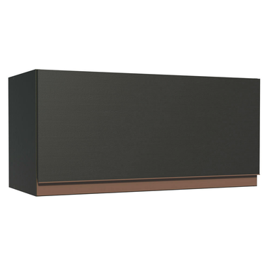 Armário Aéreo Madesa Reims 70 cm 1 Porta Preto