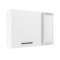 Armário Aéreo de Canto Madesa Agata 1 Porta - Branco