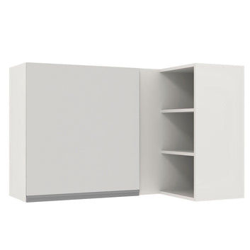 Armário Aéreo de Canto Madesa Glamy 1 Porta para linha de 60 cm de profundidade Branco