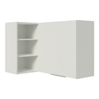 Armário Aéreo de Canto Madesa Stella 1 Porta para linha de 60 cm de profundidade Branco