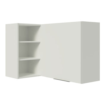 Armário Aéreo de Canto Madesa Stella 1 Porta para linha de 60 cm de profundidade Branco