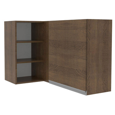 Armário Aéreo de Canto Madesa Glamy 1 Porta para linha de 60 cm de profundidade Rustic