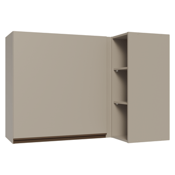 Armário Aéreo de Canto 1 Porta e Adega Crema Nice Madesa