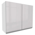 Armário Aéreo Madesa Acordes 100% MDF 80 cm 2 Portas Branco Brilho