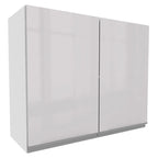Armário Aéreo Madesa Acordes 100% MDF 80 cm 2 Portas Branco Brilho