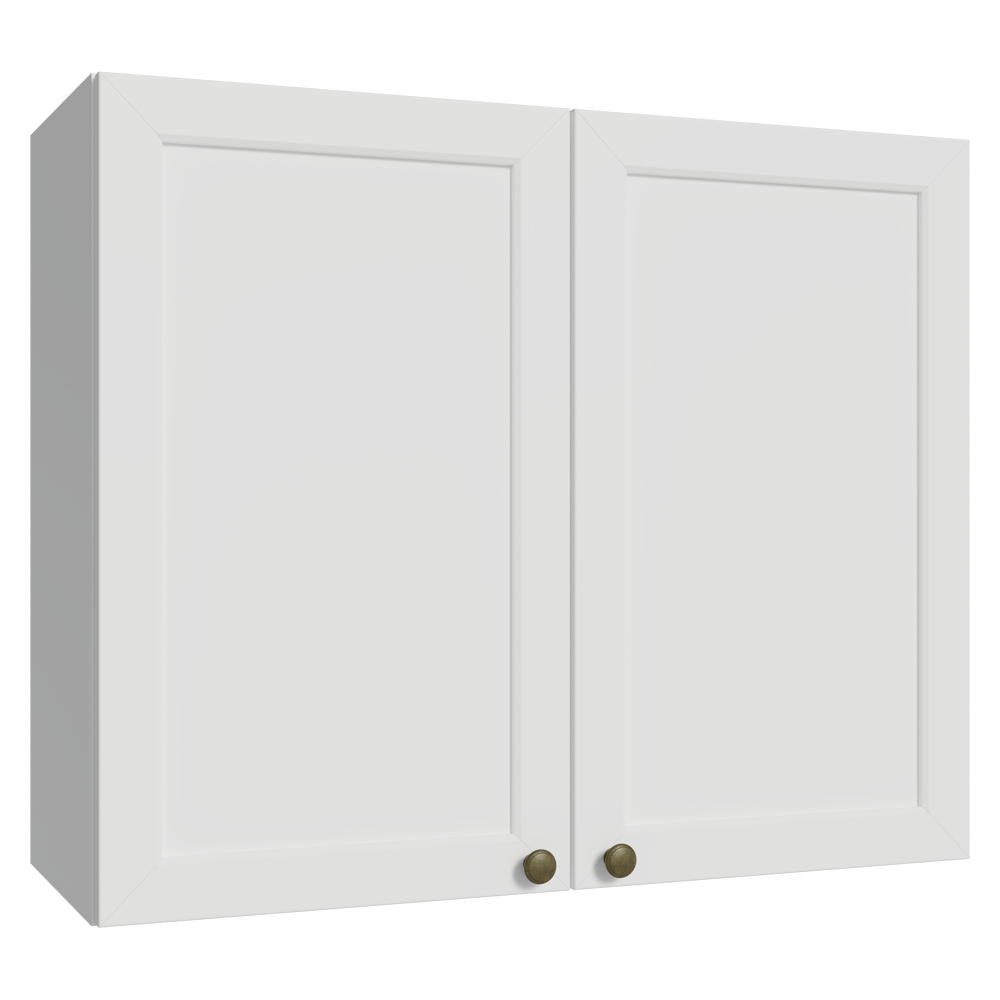 Armário Aéreo 80 cm 2 Portas Branco Vik Madesa