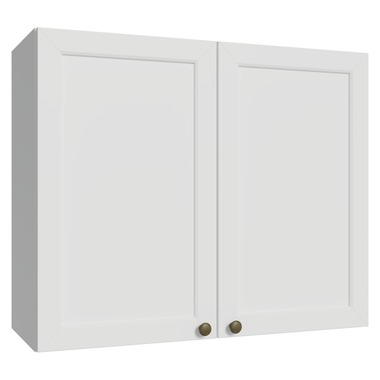 Armário Aéreo 80 cm 2 Portas Branco Vik Madesa