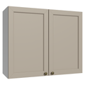 Armário Aéreo 80 cm 2 Portas Branco/Crema Vik Madesa