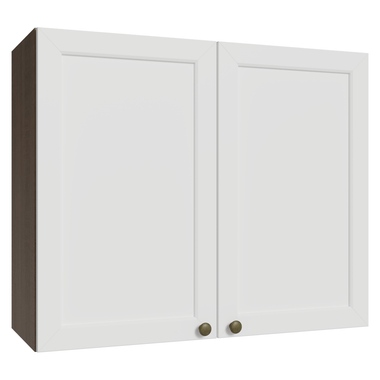Armário Aéreo 80 cm 2 Portas Rustic/Branco Vik Madesa