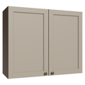 Armário Aéreo 80 cm 2 Portas Rustic/Crema Vik Madesa