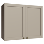 Armário Aéreo 80 cm 2 Portas Rustic/Crema Vik Madesa