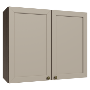 Armário Aéreo 80 cm 2 Portas Rustic/Crema Vik Madesa