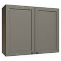 Armário Aéreo 80 cm 2 Portas Rustic/Cinza Vik Madesa