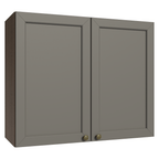 Armário Aéreo 80 cm 2 Portas Rustic/Cinza Vik Madesa