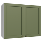 Armário Aéreo 80 cm 2 Portas Branco/Verde Vik Madesa