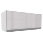 Armário Aéreo Madesa Acordes 100% MDF 80 cm 1 Porta Basculante Branco Brilho