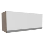 Armário Aéreo Madesa Glamy 80 cm 1 Porta Basculante Rustic/Branco