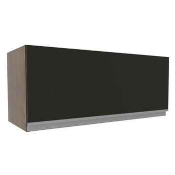 Armário Aéreo Madesa Glamy 80 cm 1 Porta Basculante Rustic/Preto