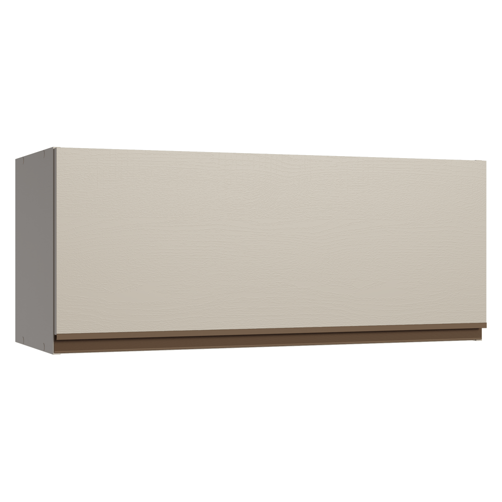 Armário Aéreo 80 cm 1 Porta Basculante Crema Nice Madesa