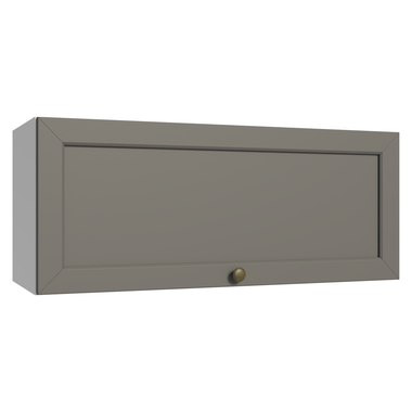Armário Aéreo 80 cm 1 Porta Basculante Branco/Cinza Vik Madesa