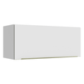 Armário Aéreo Madesa Lux 80 cm 1 Porta Basculante Branco/Branco Veludo