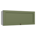 Armário Aéreo 80 cm 1 Porta Basculante Branco/Verde Vik Madesa