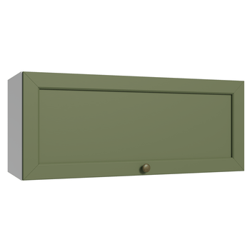 Armário Aéreo 80 cm 1 Porta Basculante Branco/Verde Vik Madesa