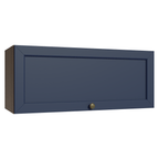 Armário Aéreo 80 cm 1 Porta Basculante Rustic/Azul Vik Madesa