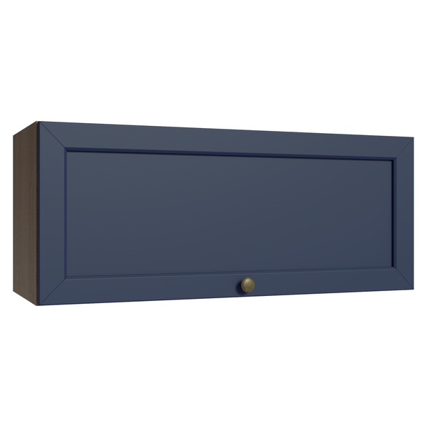 Armário Aéreo 80 cm 1 Porta Basculante Rustic/Azul Vik Madesa