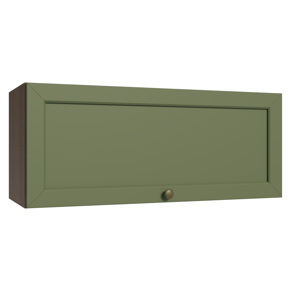 Armário Aéreo 80 cm 1 Porta Basculante Rustic/Verde Vik Madesa