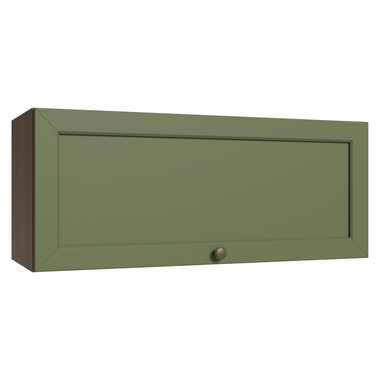 Armário Aéreo 80 cm 1 Porta Basculante Rustic/Verde Vik Madesa