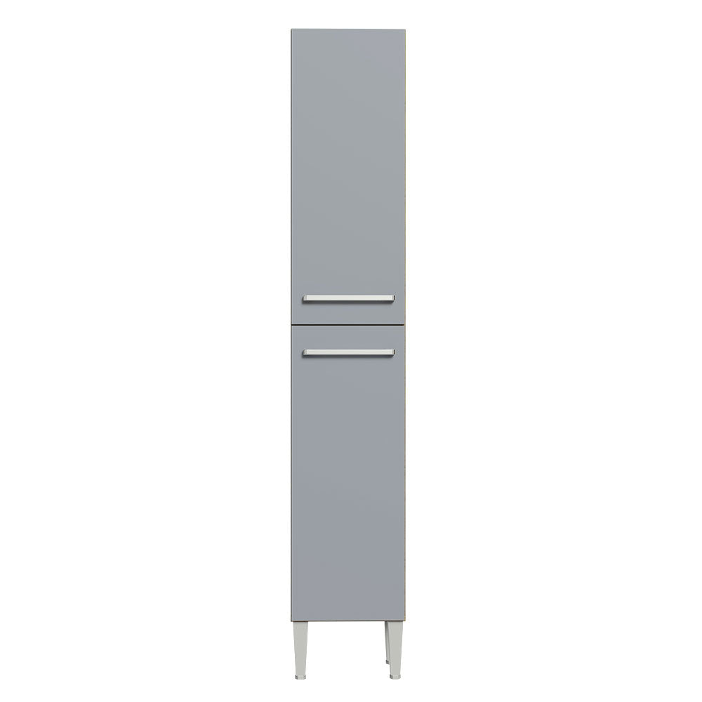 Paneleiro Madesa Emilly 2 Portas Rustic/Cinza