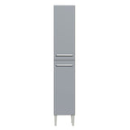 Paneleiro Madesa Emilly 2 Portas Rustic/Cinza