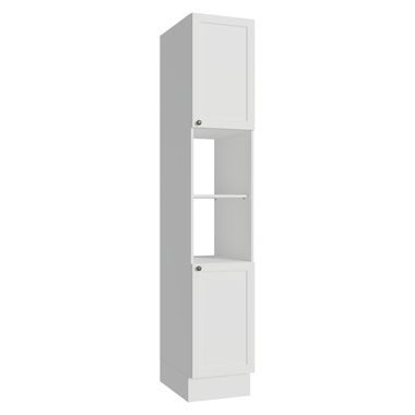 Paneleiro 40 cm 2 Portas e 2 Nichos Branco Vik Madesa