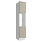 Paneleiro 40 cm 2 Portas e 2 Nichos Branco/Crema Vik Madesa