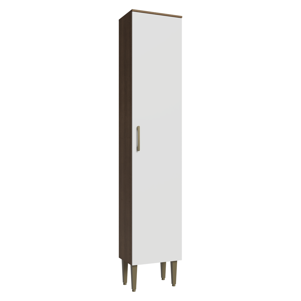 Paneleiro 40 cm 1 Porta Rustic/Branco Lille Madesa