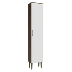 Paneleiro 40 cm 1 Porta Rustic/Branco Lille Madesa