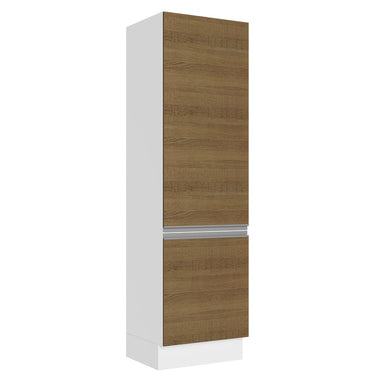 Paneleiro Madesa Acordes 100% MDF 60 cm 2 Portas Branco/Rustic