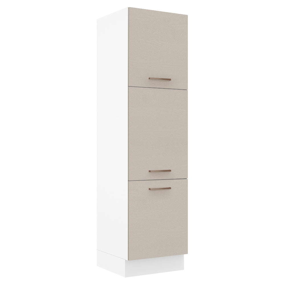 Paneleiro 60 cm 3 Portas Branco/Crema Agata Madesa