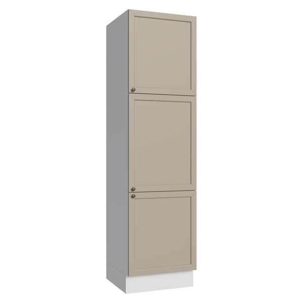 Paneleiro 60 cm 3 Portas Branco/Crema Vik Madesa