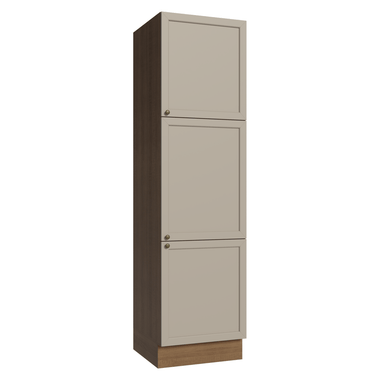 Paneleiro 60 cm 3 Portas Rustic/Crema Vik Madesa