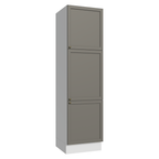 Paneleiro 60 cm 3 Portas Branco/Cinza Vik Madesa