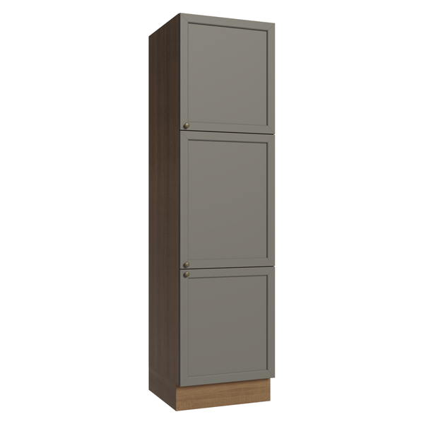 Paneleiro 60 cm 3 Portas Rustic/Cinza Vik Madesa