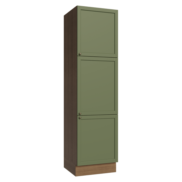 Paneleiro 60 cm 3 Portas Rustic/Verde Vik Madesa
