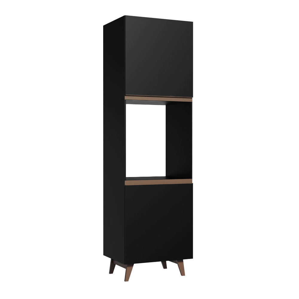 Torre Quente Madesa Reims 60 cm 2 Portas Preto
