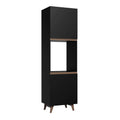 Torre Quente Madesa Reims 60 cm 2 Portas Preto