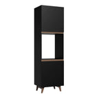 Torre Quente Madesa Reims 60 cm 2 Portas Preto